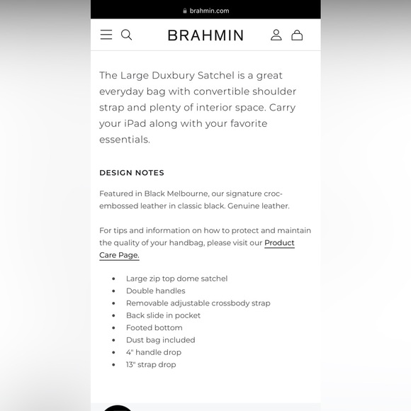 Large satchel with matching wallet - Picture 3 of 3